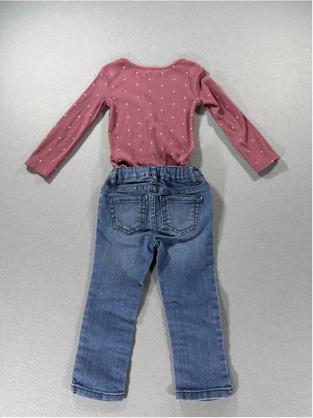 Pink Carter Long Sleeve Children’s Place Super Skinny Jeans 24 Month 2T Outfit